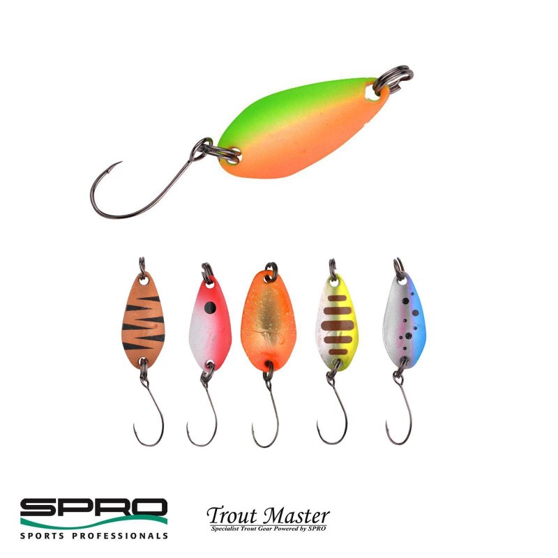 Spro Trout Master Tactical Trout Spoon Canna Da Pesca Spinning Ultra Leggera 2,10m (2 Pezzi) - Potenza Lancio 1-6g, Peso 87g, Con Portamulinello Fuji, Per Pesca Alla Trota