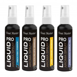 Spro Trout Master Pro Liquid Spray 50ml Knoblauch Fisch Pellets Aroma Lockmittel