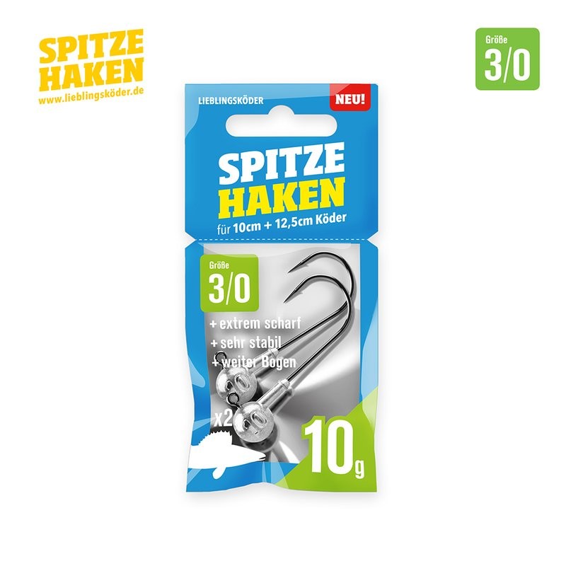 Lieblingsköder Spitze Haken Jigkopf  1 2/0 3/0 4/0 5/0 Mixpaket 6g - 20g Haken