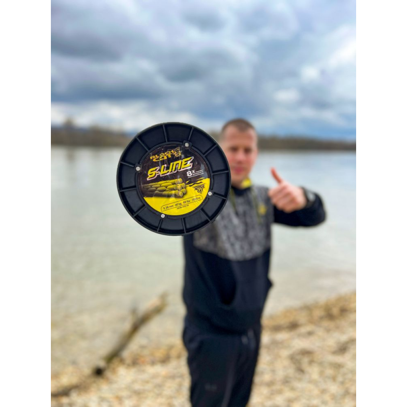 Câble De Pêche Blackcat S-Line Jaune - 250m Ø0.42mm 45kg
