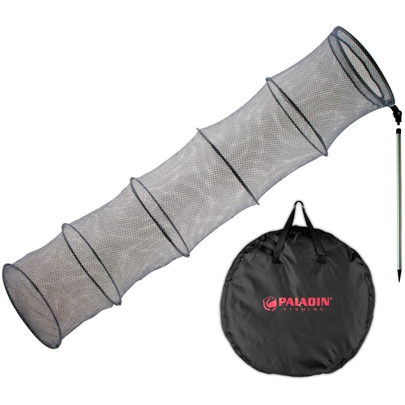 PALADIN Fishing Setzkescher Setz Angel & Alu-Stab inkl. Tasche 3,50m Kescher