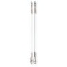 Titanium Leader 30-50cm Stahlvorfach Raubfischvorfach Vorfach Karabiner Hecht