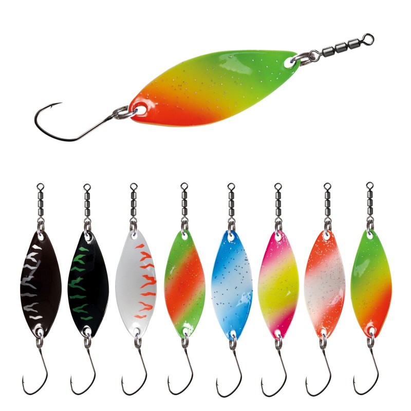 Berkley Area Game Spoons 5 Pack - Petits Wobblers Pour Truite Et Perche - Hameçons Fusion 19