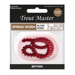 Spro Trout Master Spring Worm 4mm 6mm Länge 30cm 25cm 6 Farben Forellenangeln