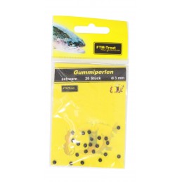 FTM Gummiperlen Schwarz 20...