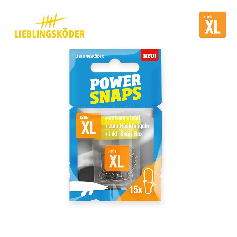 Lieblingsköder Power Snaps S M L XL Karabiner Zander Hecht Barsch Einhänger