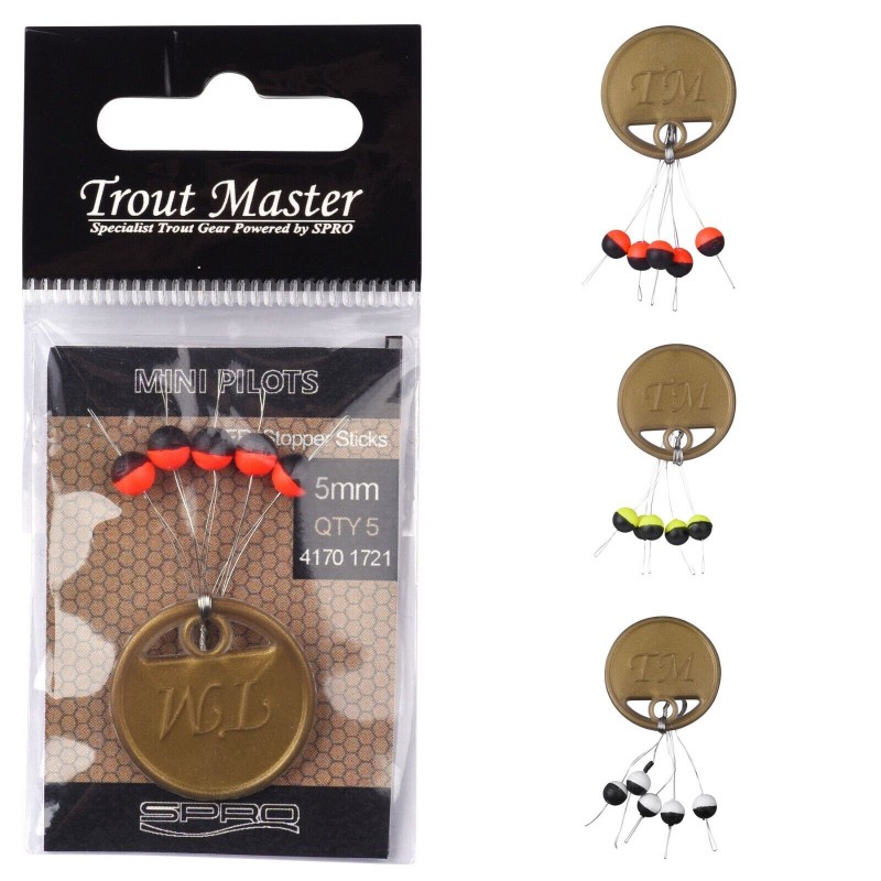 Spro Trout Master Mini Pilots 5mm Pilotkugeln Forellen Bissanzeiger ...