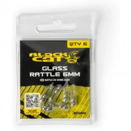Black Cat Glass Rattle 6mm...